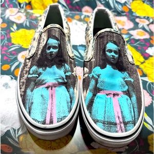 Women’s size 9 vans special edition from Halloween. From The Shinning.